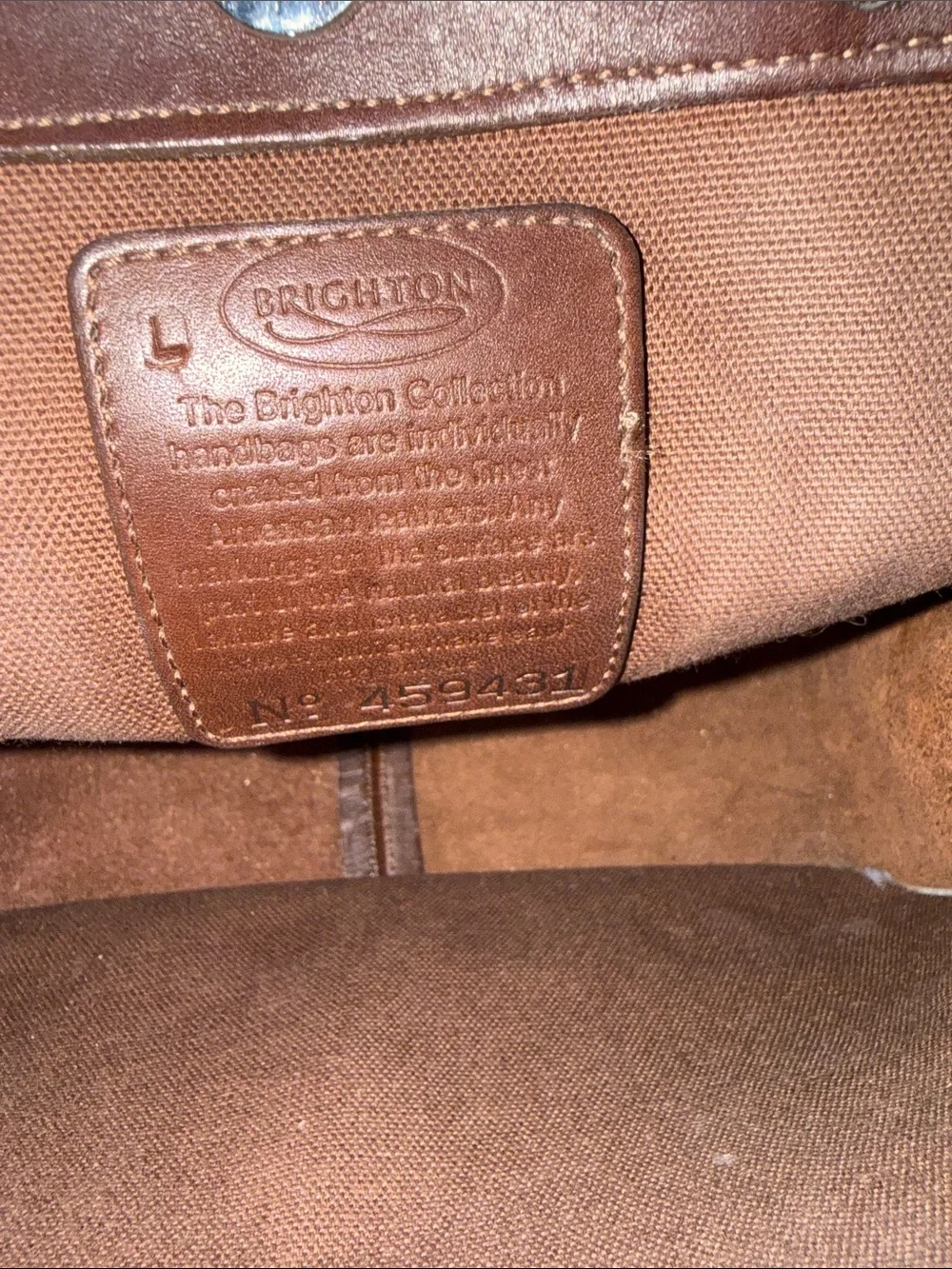 Vintage Brighton Braided Strap Brown Leather Shoulder Bag with Heart Accents - Picture 13 of 14